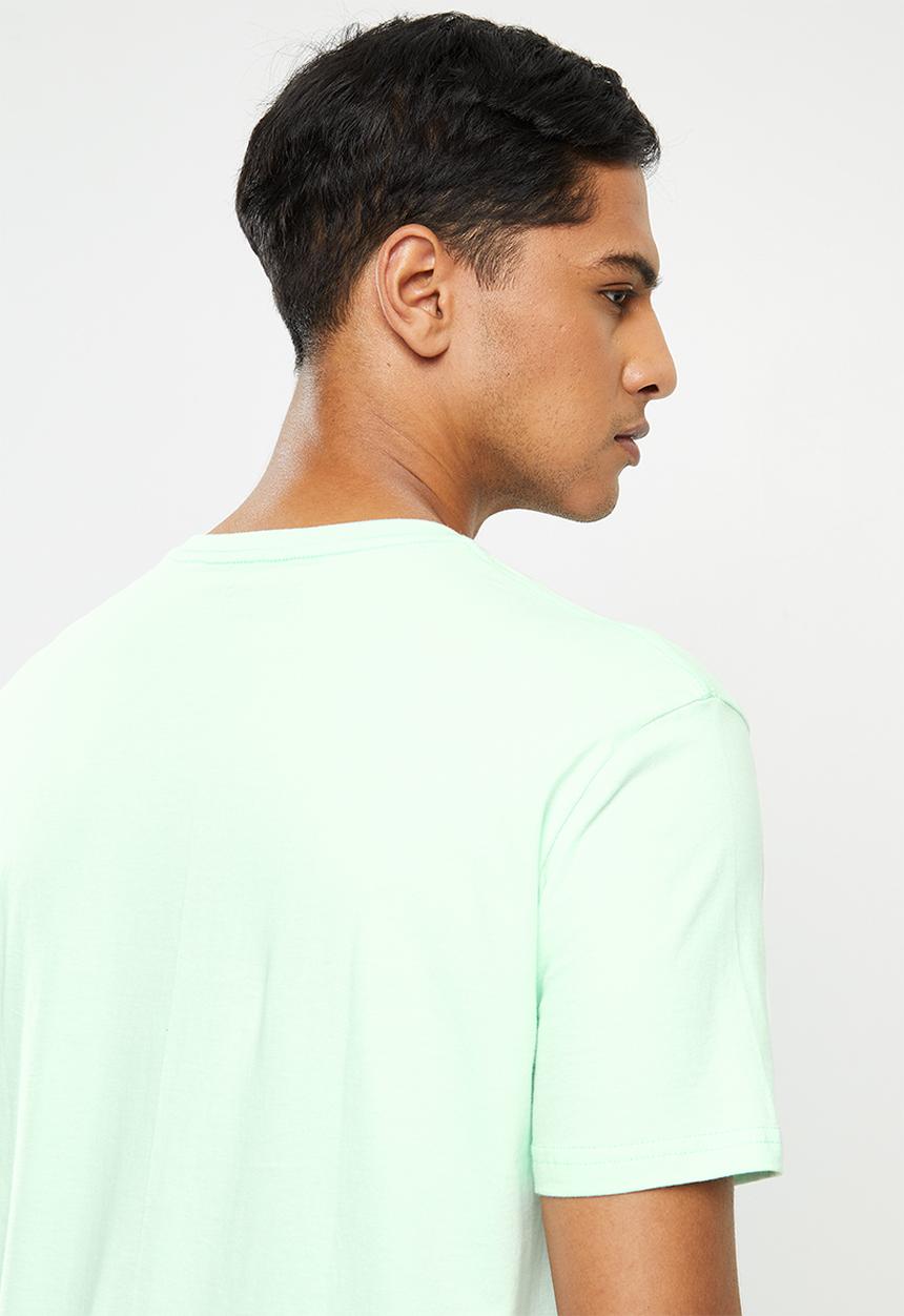 Billabong  - United stacked short sleeve tee - blue