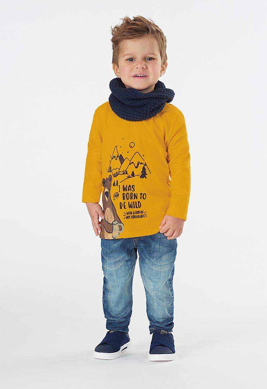 UP Baby - Single jersey long sleeve tee - mustard