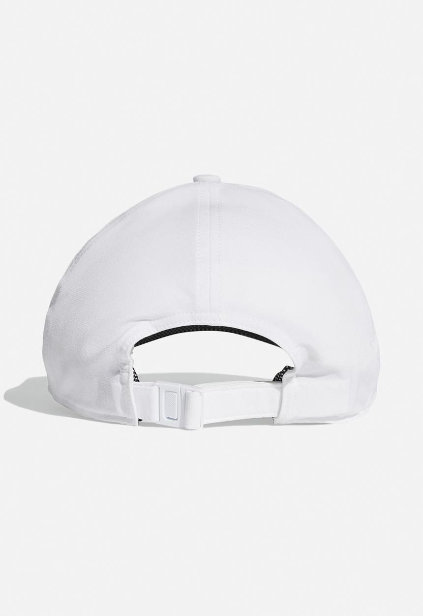 adidas Performance - C40 6 panel 3-stripes climalite cap - white & black