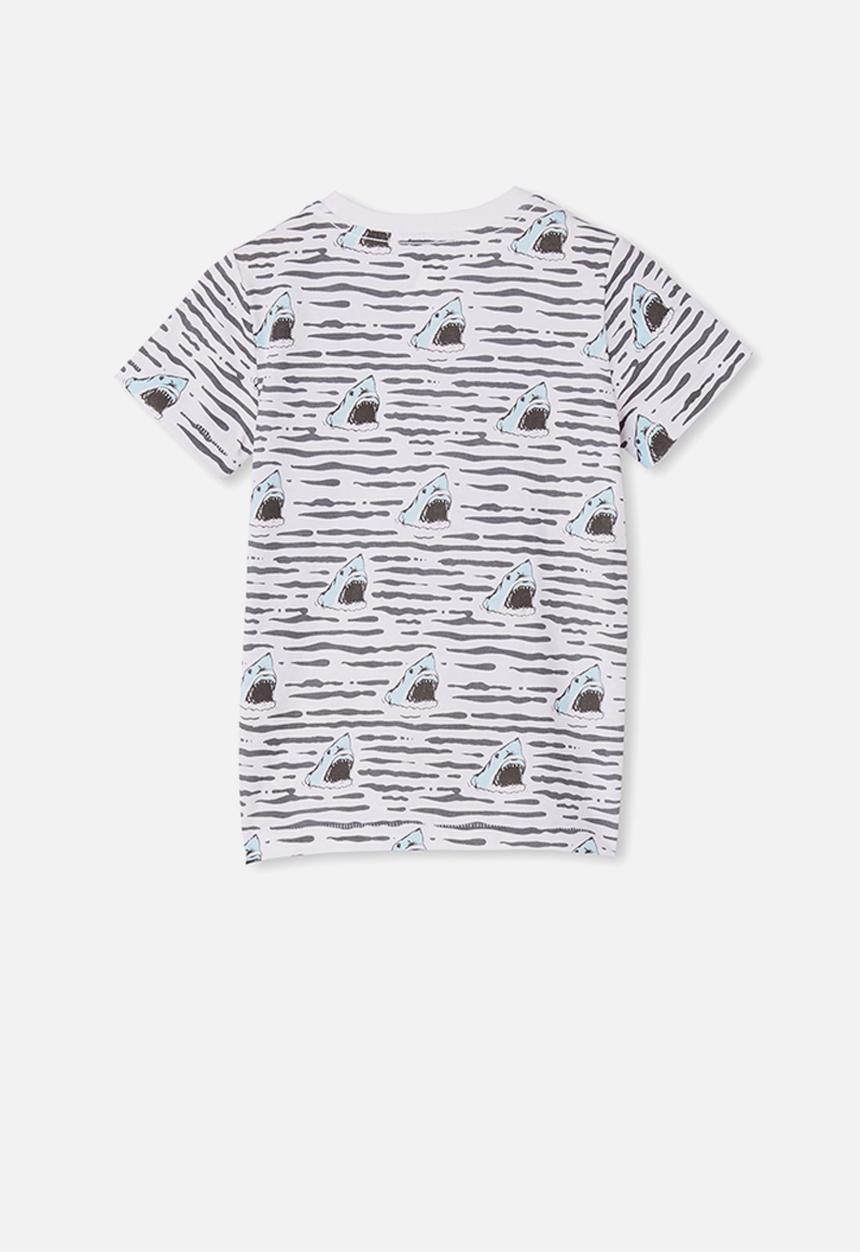 Cotton On - Max short sleeve tee - navy & white 