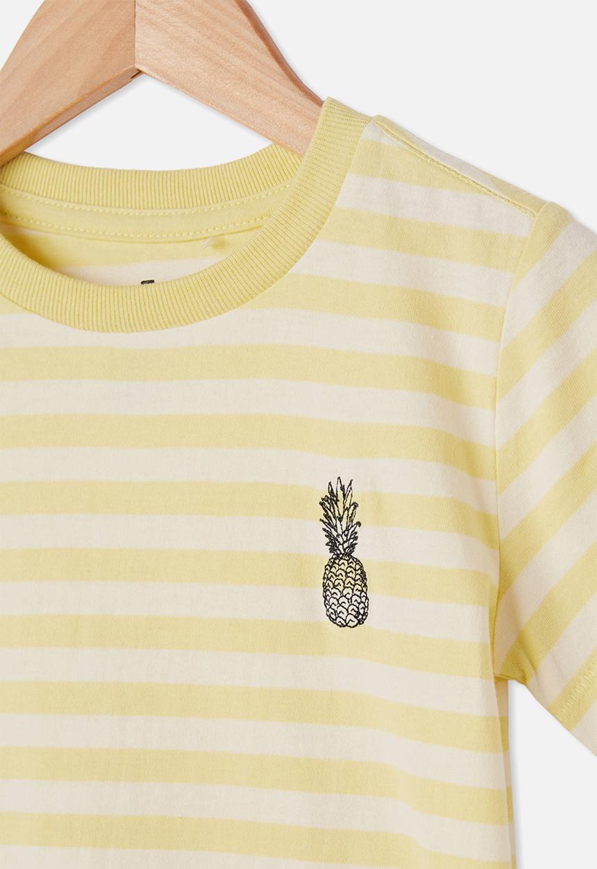 Cotton On - Max short sleeve tee - lemon drop/ pineapple