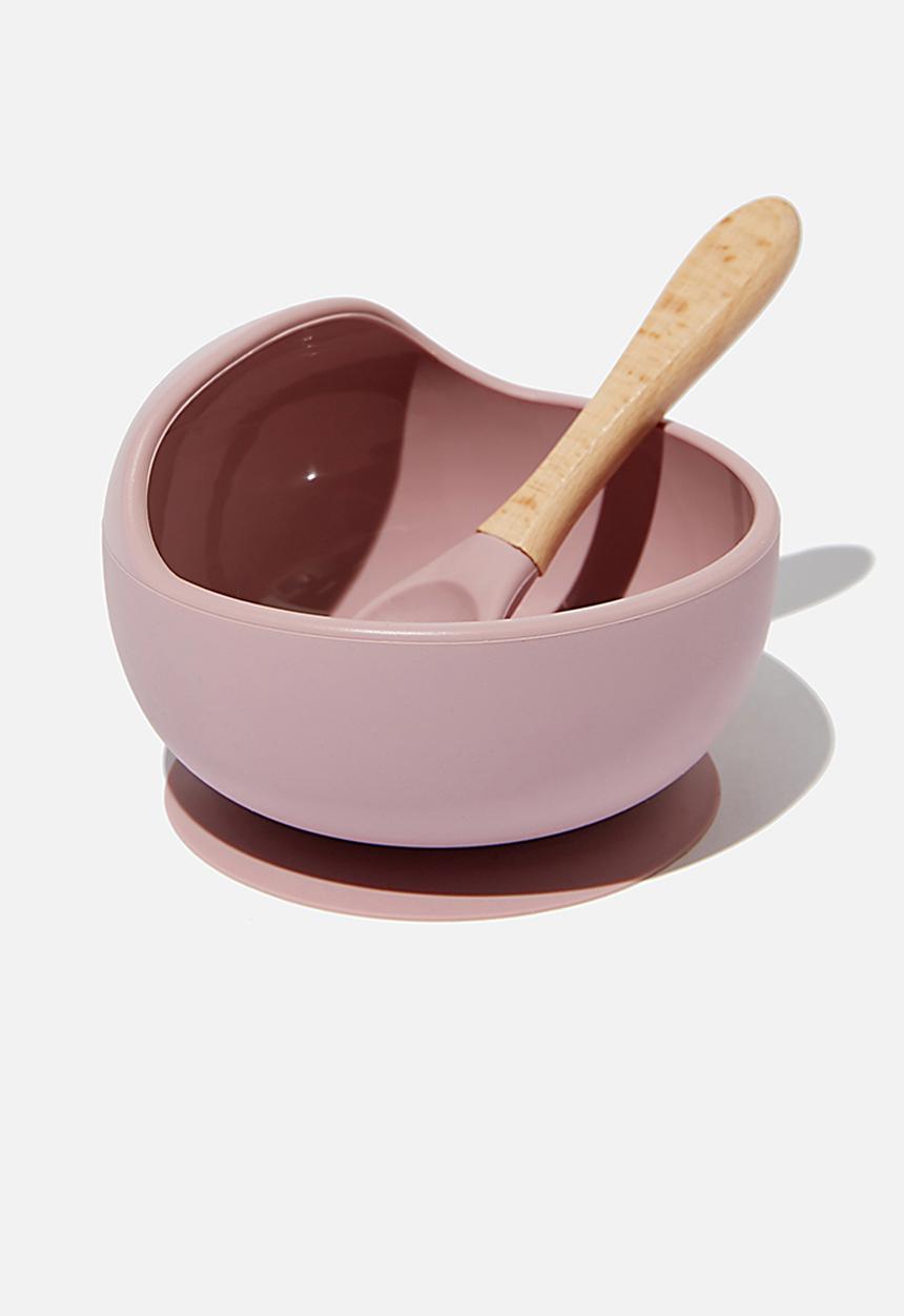 Cotton On - Silicone bowl and spoon - zephyr