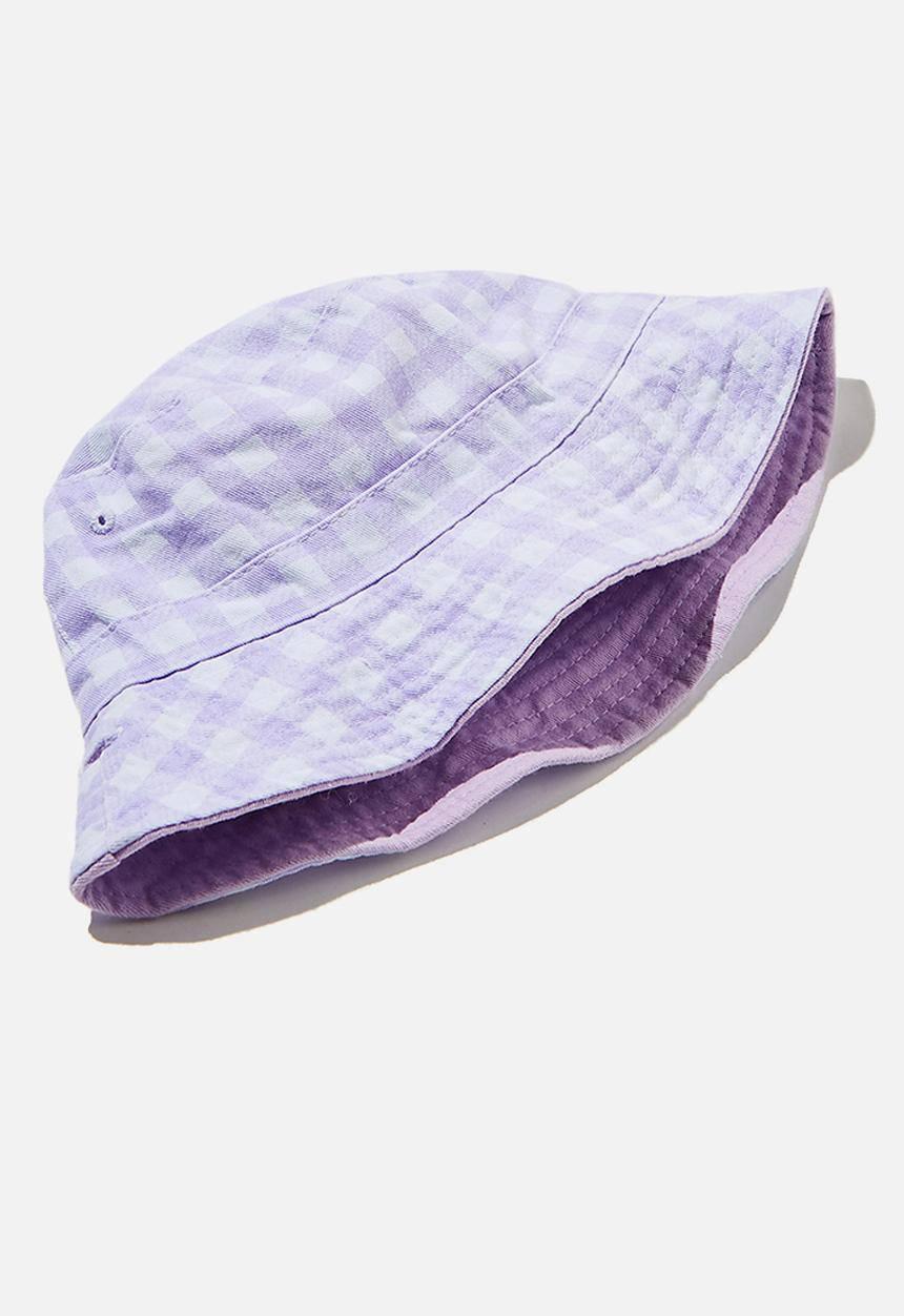 Cotton On - Reversible bucket hat - vintage lilac