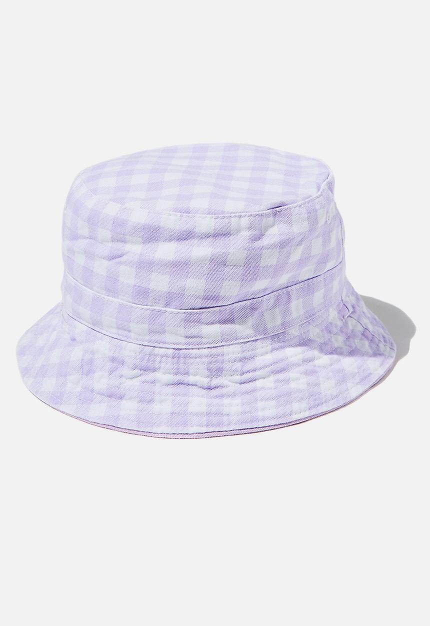 Cotton On - Reversible bucket hat - vintage lilac