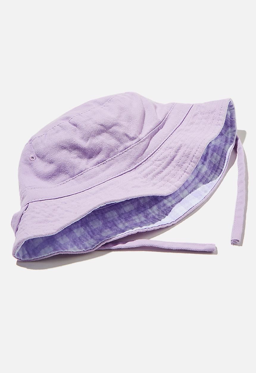 Cotton On - Reversible bucket hat - vintage lilac