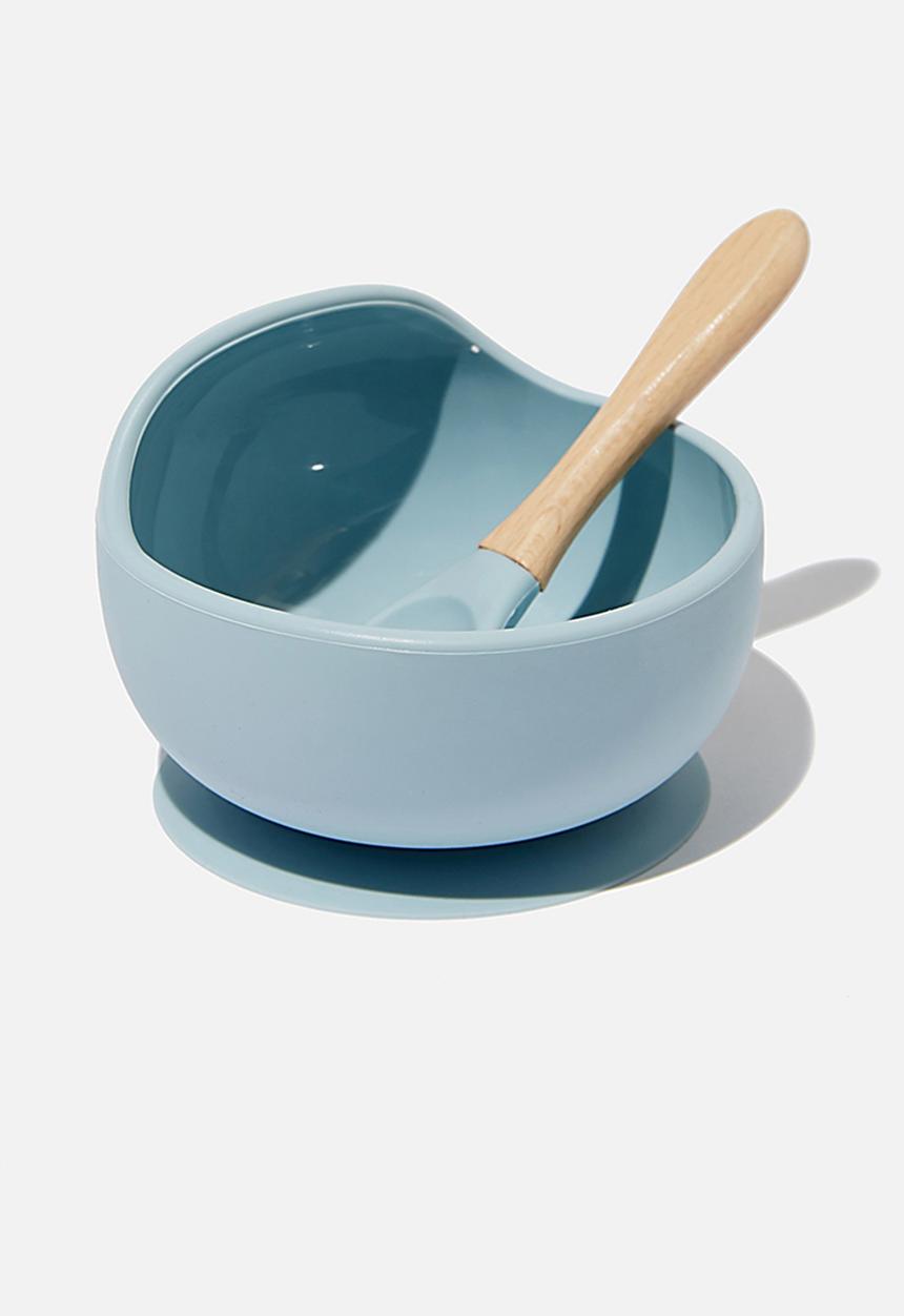 Cotton On - Silicone bowl and spoon - ether