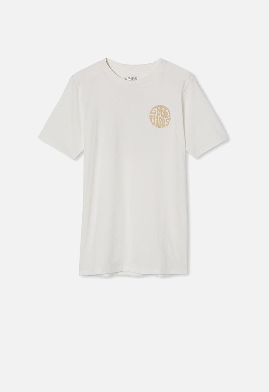 Free by Cotton On - Free boys skater short sleeve tee - neutral 