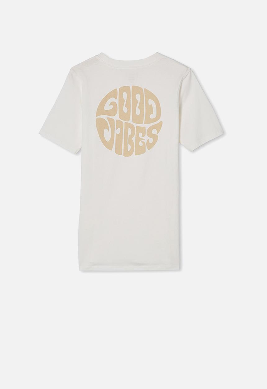Free by Cotton On - Free boys skater short sleeve tee - neutral 