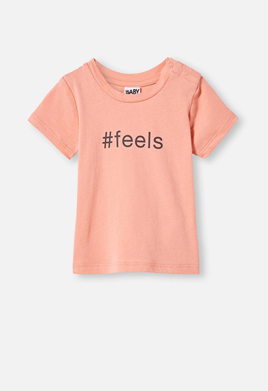 Cotton On - Jamie short sleeve tee - smoked salmon