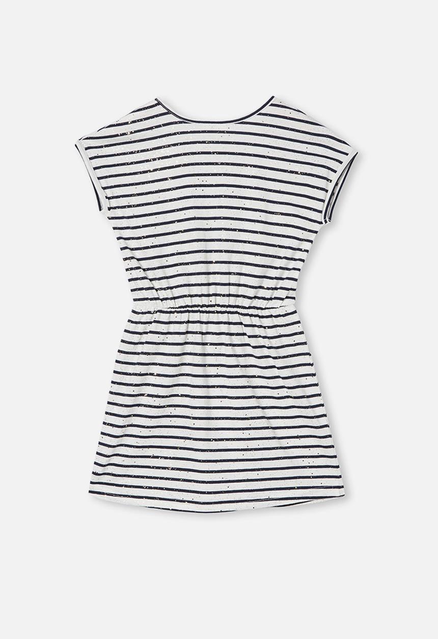Cotton On - Sigrid short sleeve dress - navy & white 