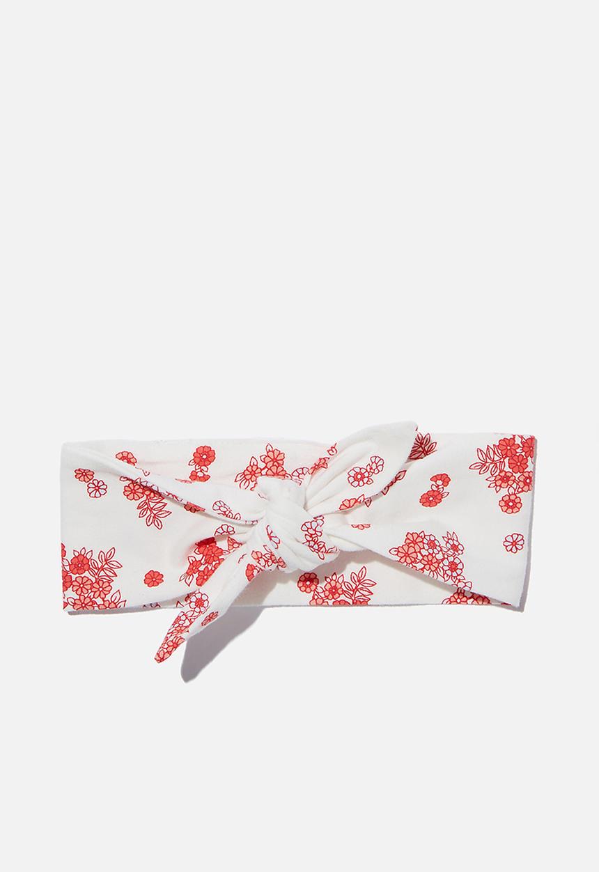 Cotton On - The tie headband - vanilla & mini retro floral