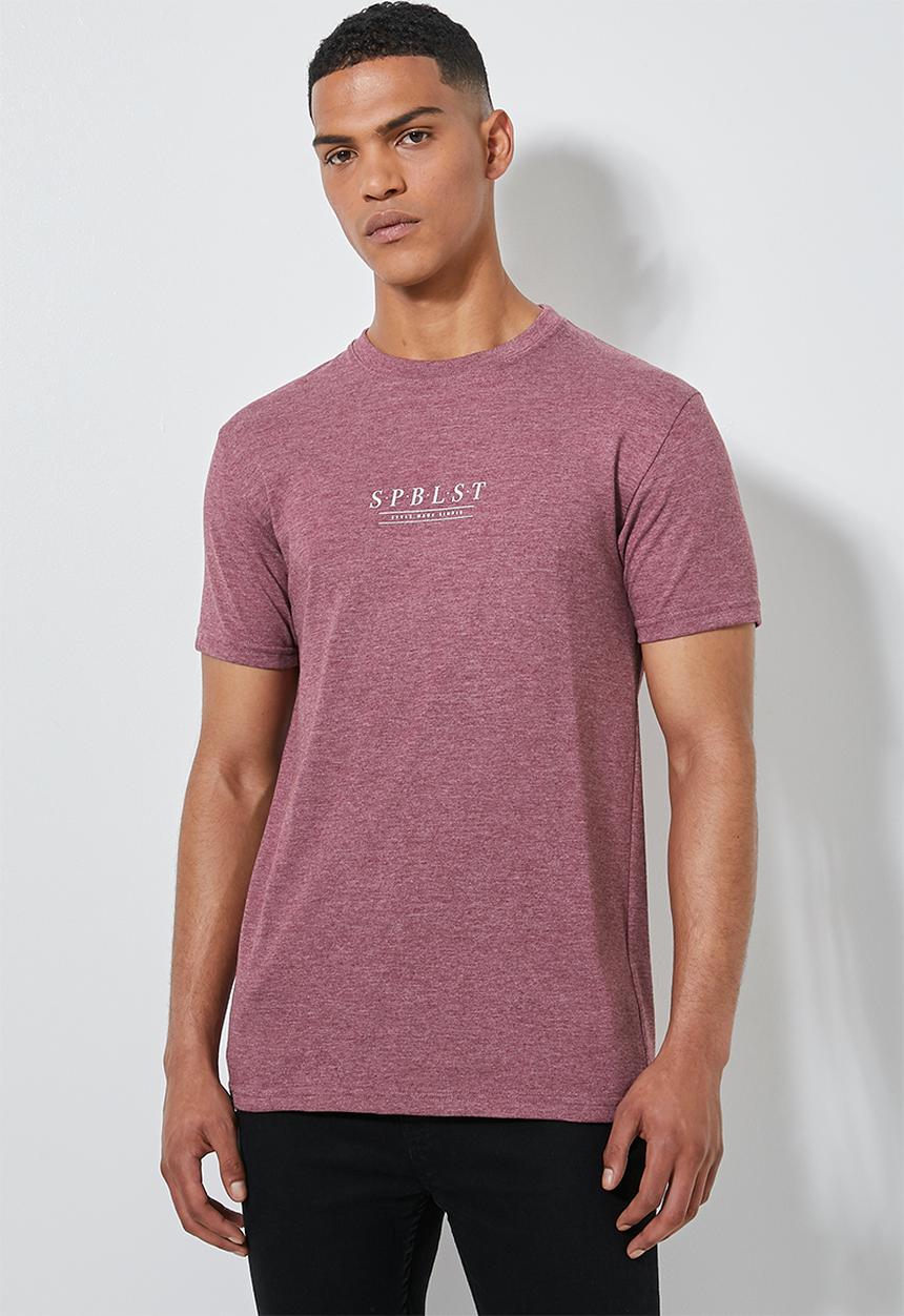 Superbalist - Conscious crew neck tee - burgundy