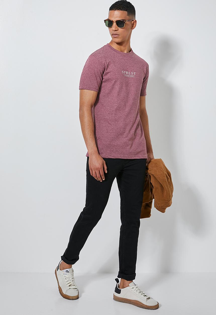 Superbalist - Conscious crew neck tee - burgundy