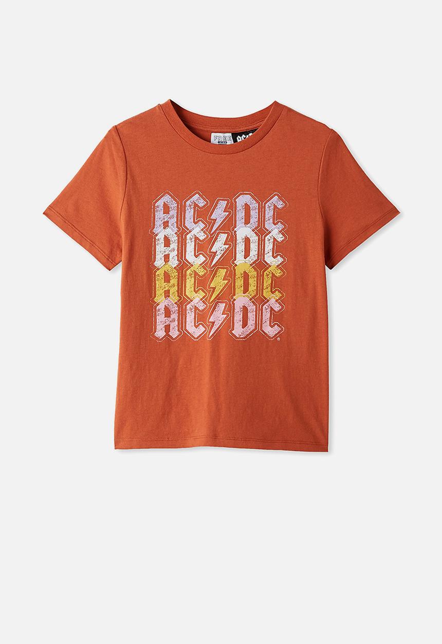 Free by Cotton On - Girls license classic short sleeve tee - rust 
