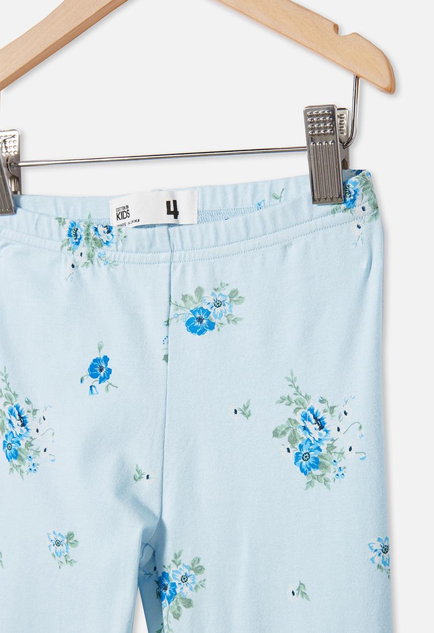 Cotton On - Huggie tights - frosty blue & ditsy floral