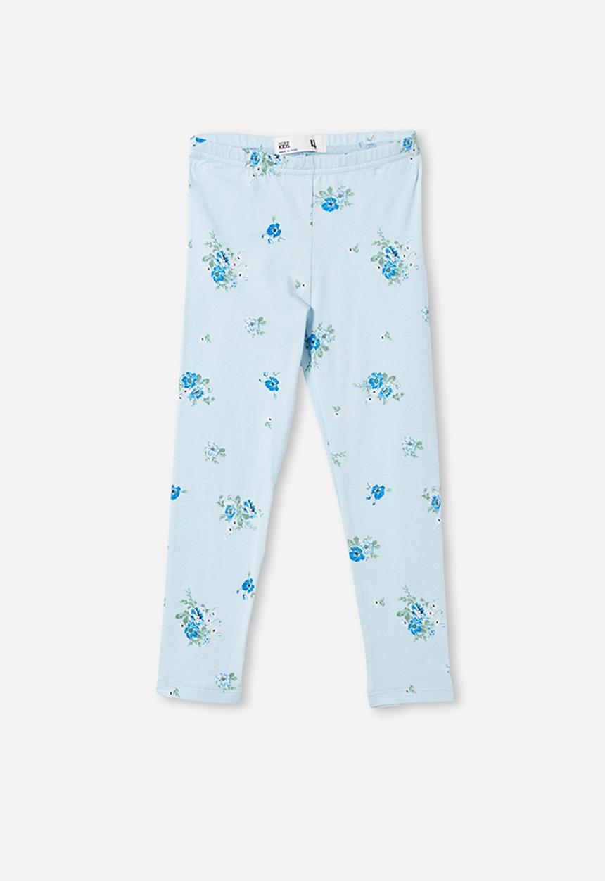 Cotton On - Huggie tights - frosty blue & ditsy floral