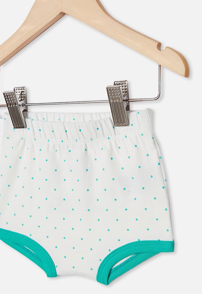 Cotton On - Stanley shorties - white & blue 