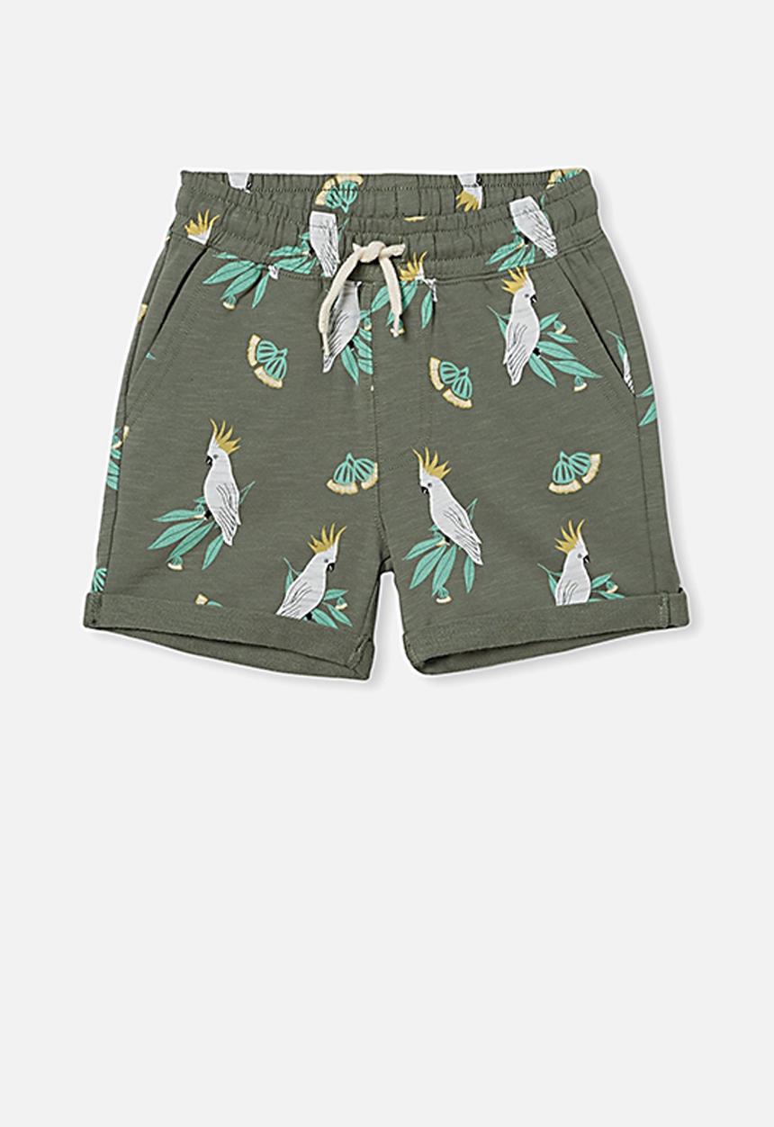 Cotton On - Henry slouch short 60/40 - swag green