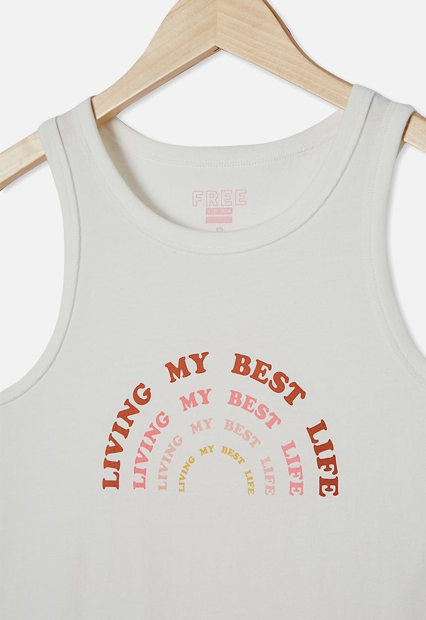 Free by Cotton On - Luna tank - off white 