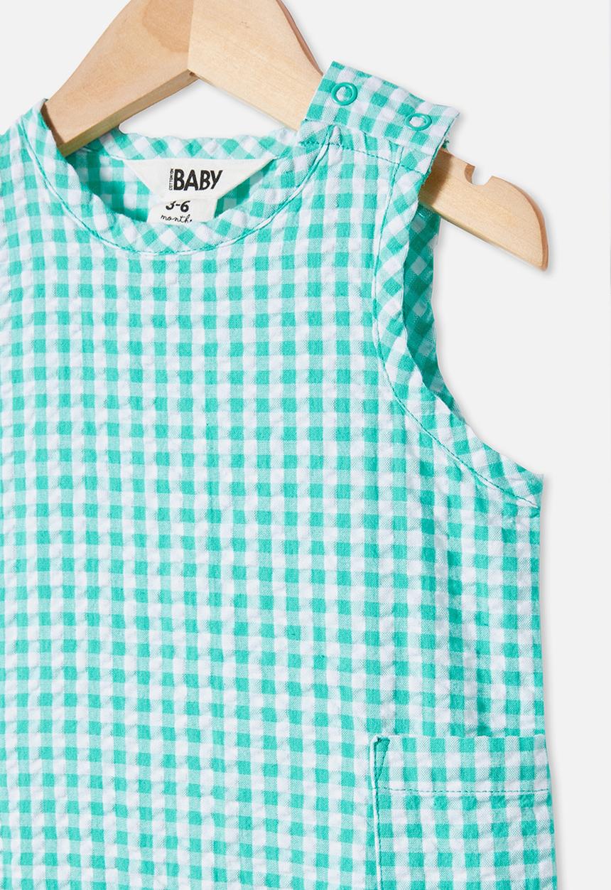 Cotton On - Tobias romper - teal & white 
