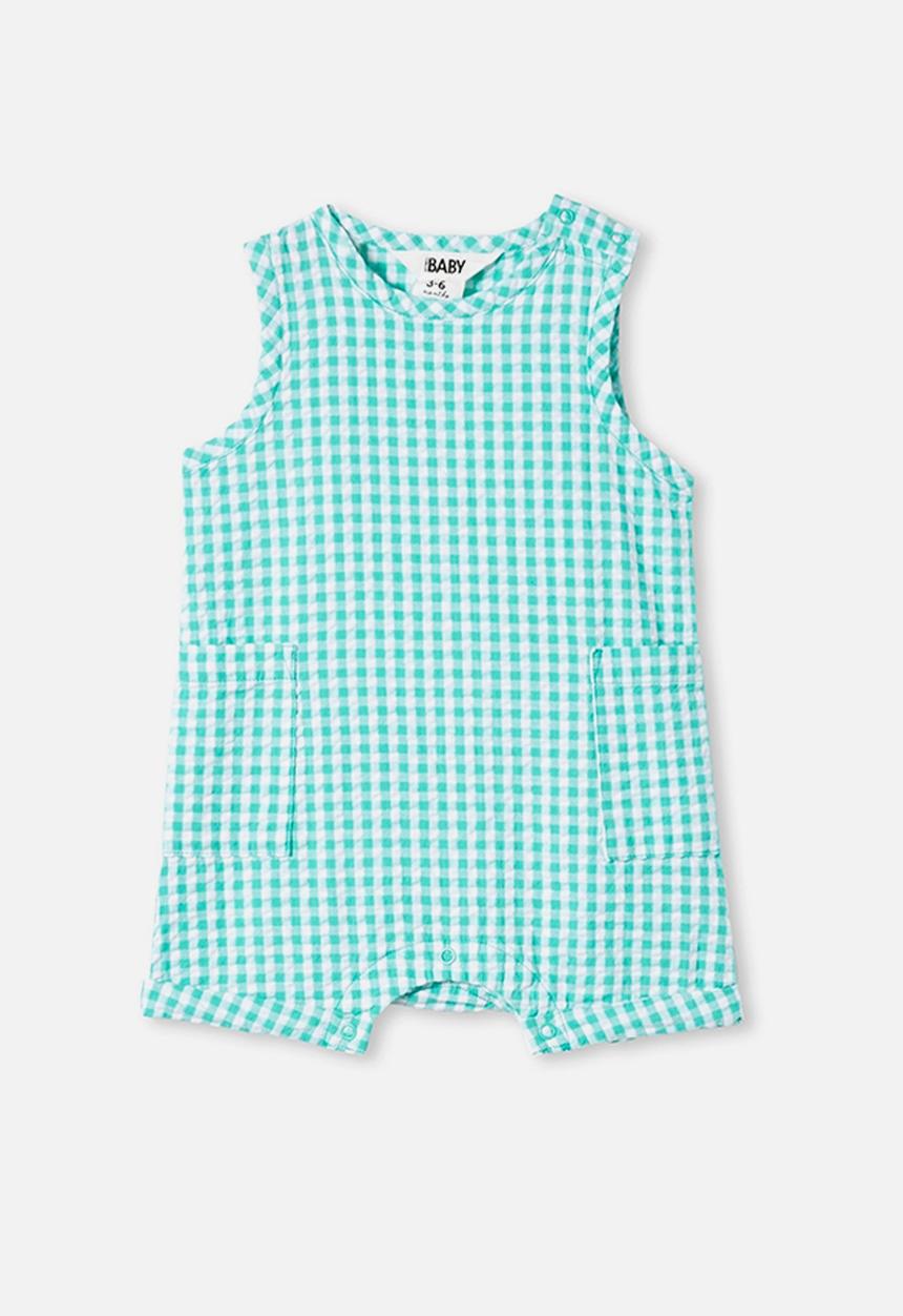 Cotton On - Tobias romper - teal & white 