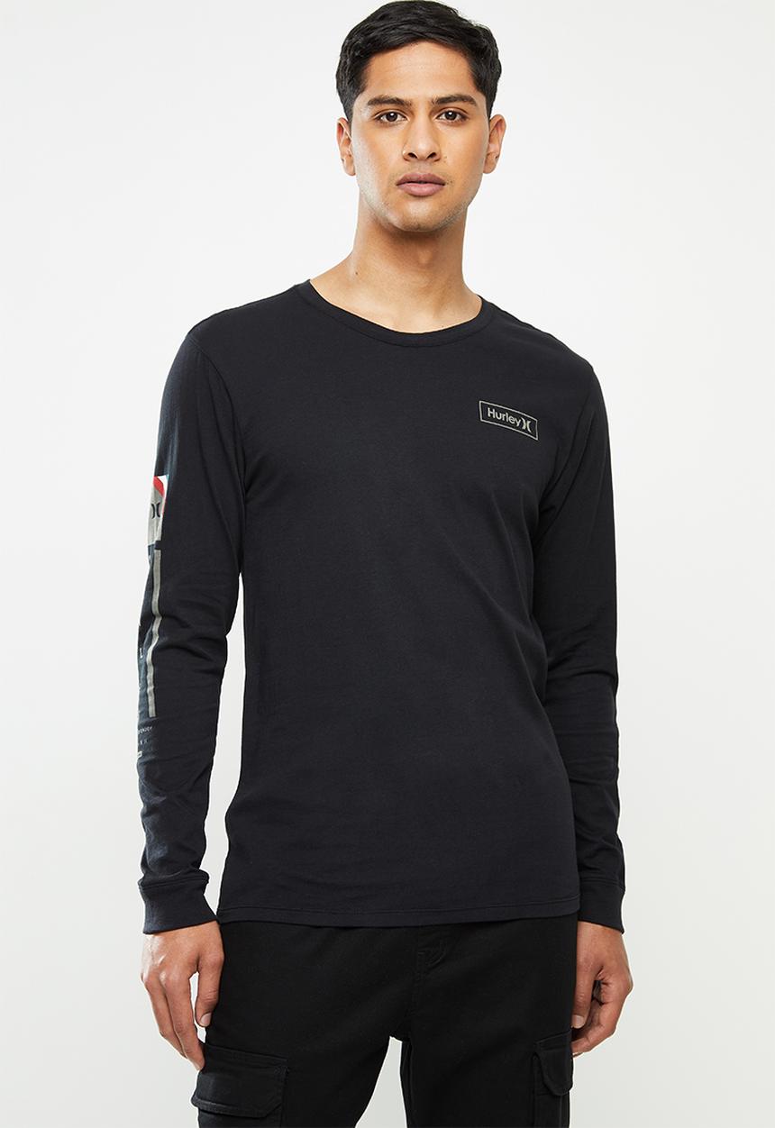 Hurley - Hurley prm right arm long sleeve  - black
