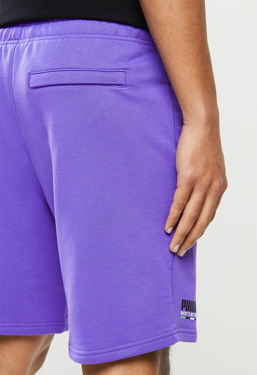 PUMA - Tfs shorts  ft 8" - purple 