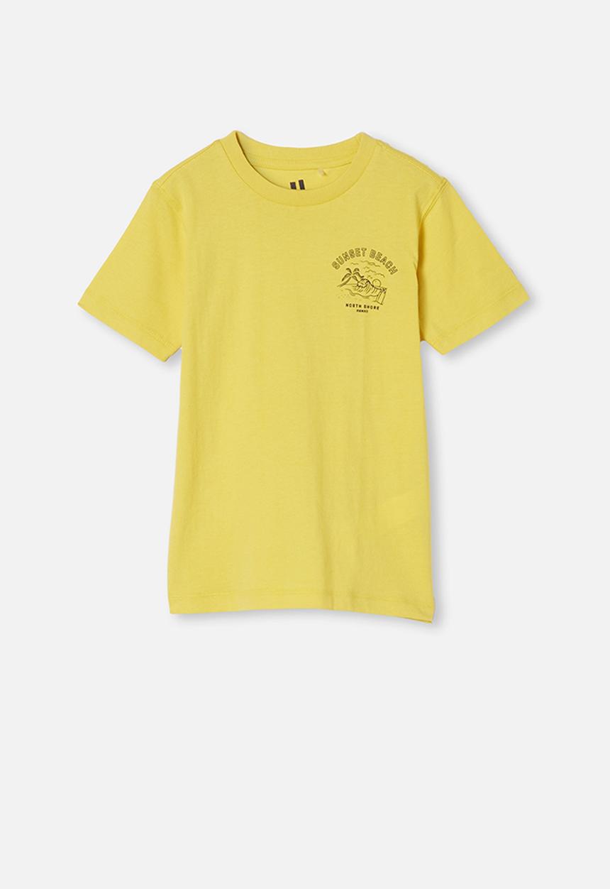 Cotton On - Max skater short sleeve tee - yellow