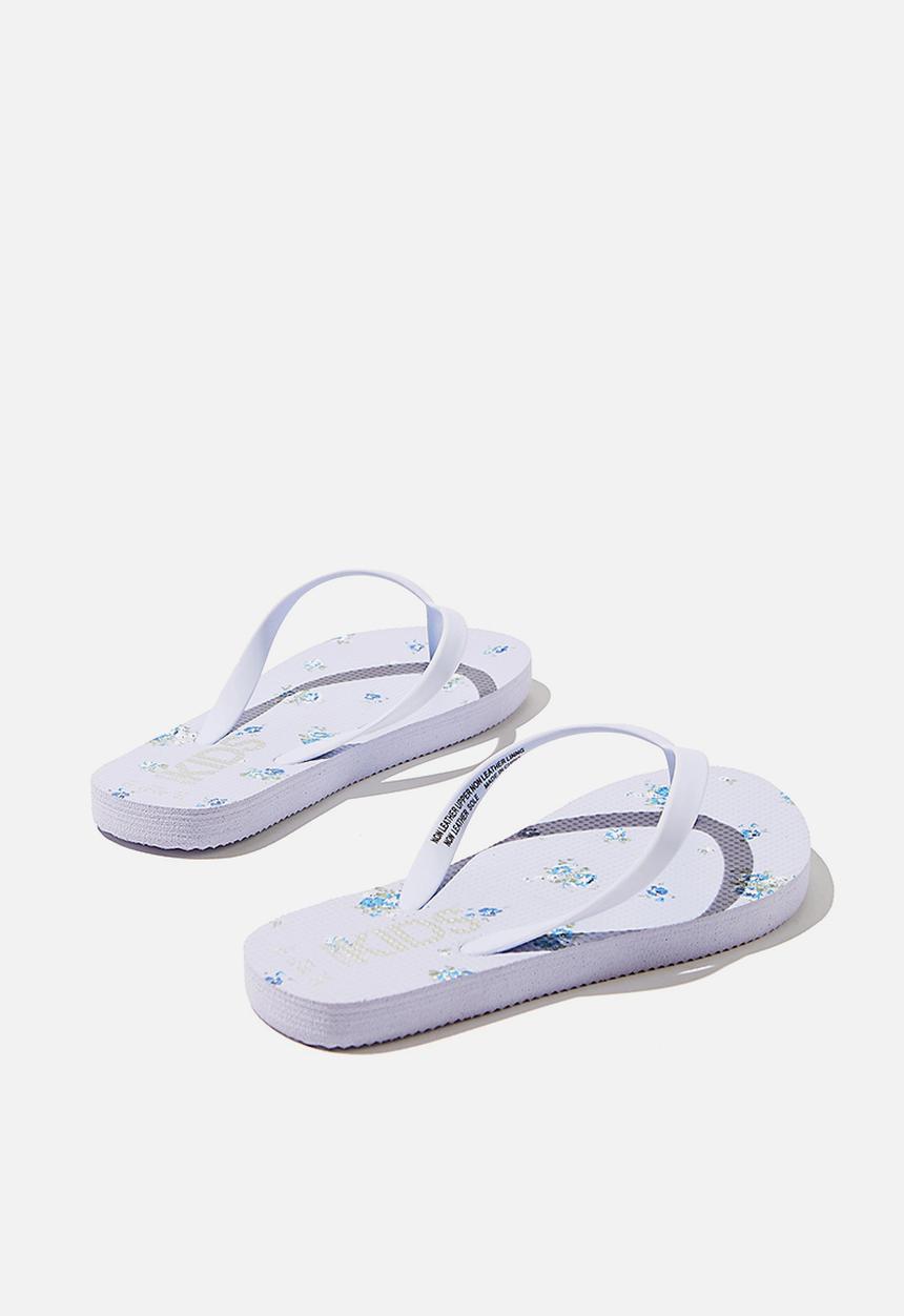 Cotton On - Printed flip flops - blue 