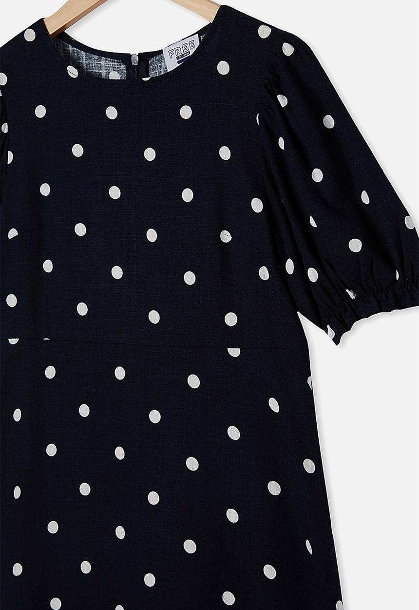 Free by Cotton On - Paris short sleeve dress - indian ink