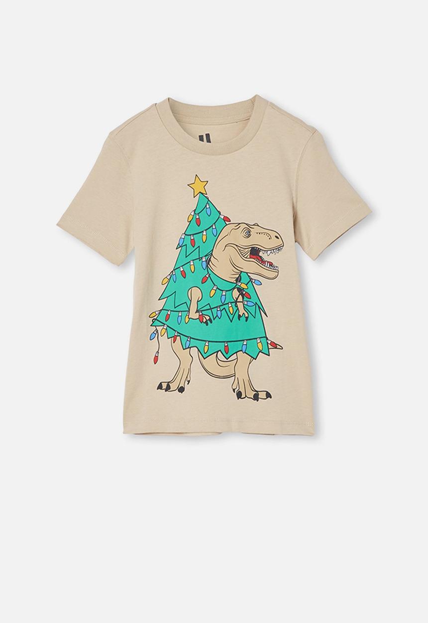 Cotton On - Max skater short sleeve tee - beige