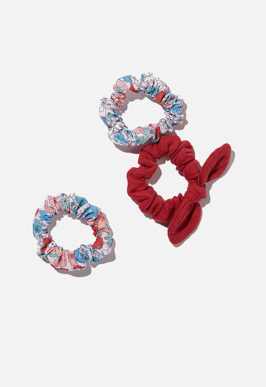 Cotton On - Mini scrunchies poplin - multi 