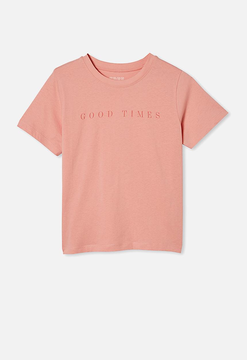 Free by Cotton On - Girls classic short sleeve tee - pink