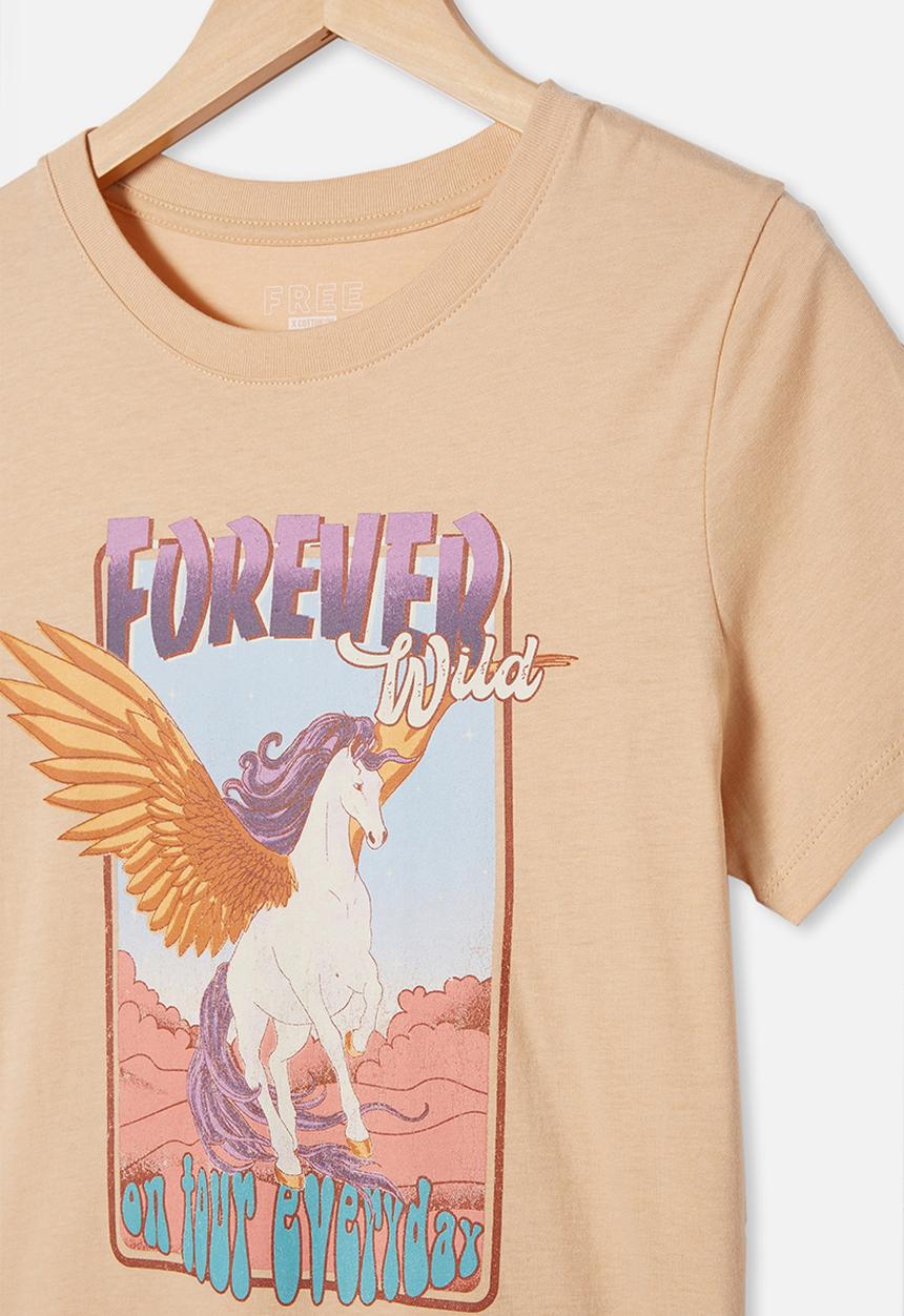 Free by Cotton On - Girls classic short sleeve tee - neutral