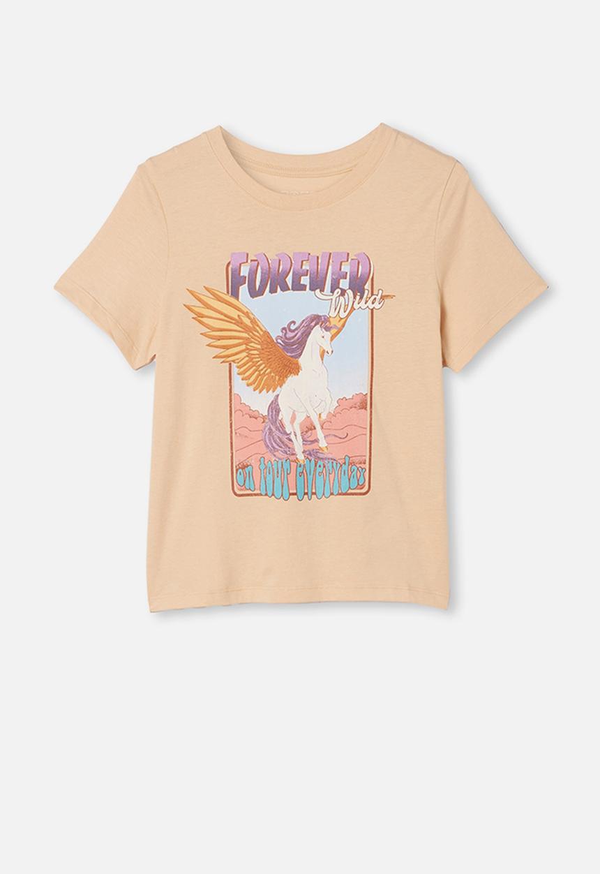 Free by Cotton On - Girls classic short sleeve tee - neutral