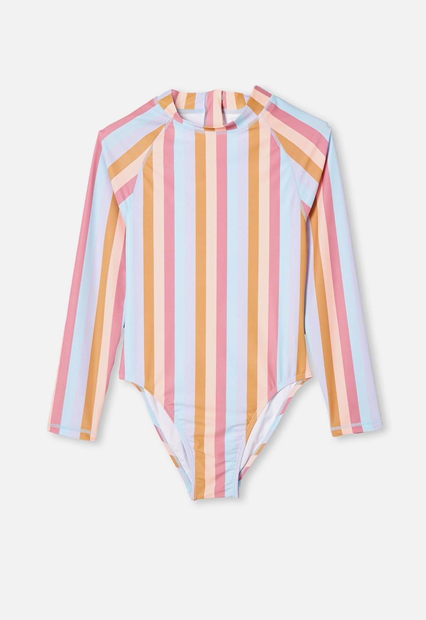 Free by Cotton On - Lindsay long sleeve one piece - multi 