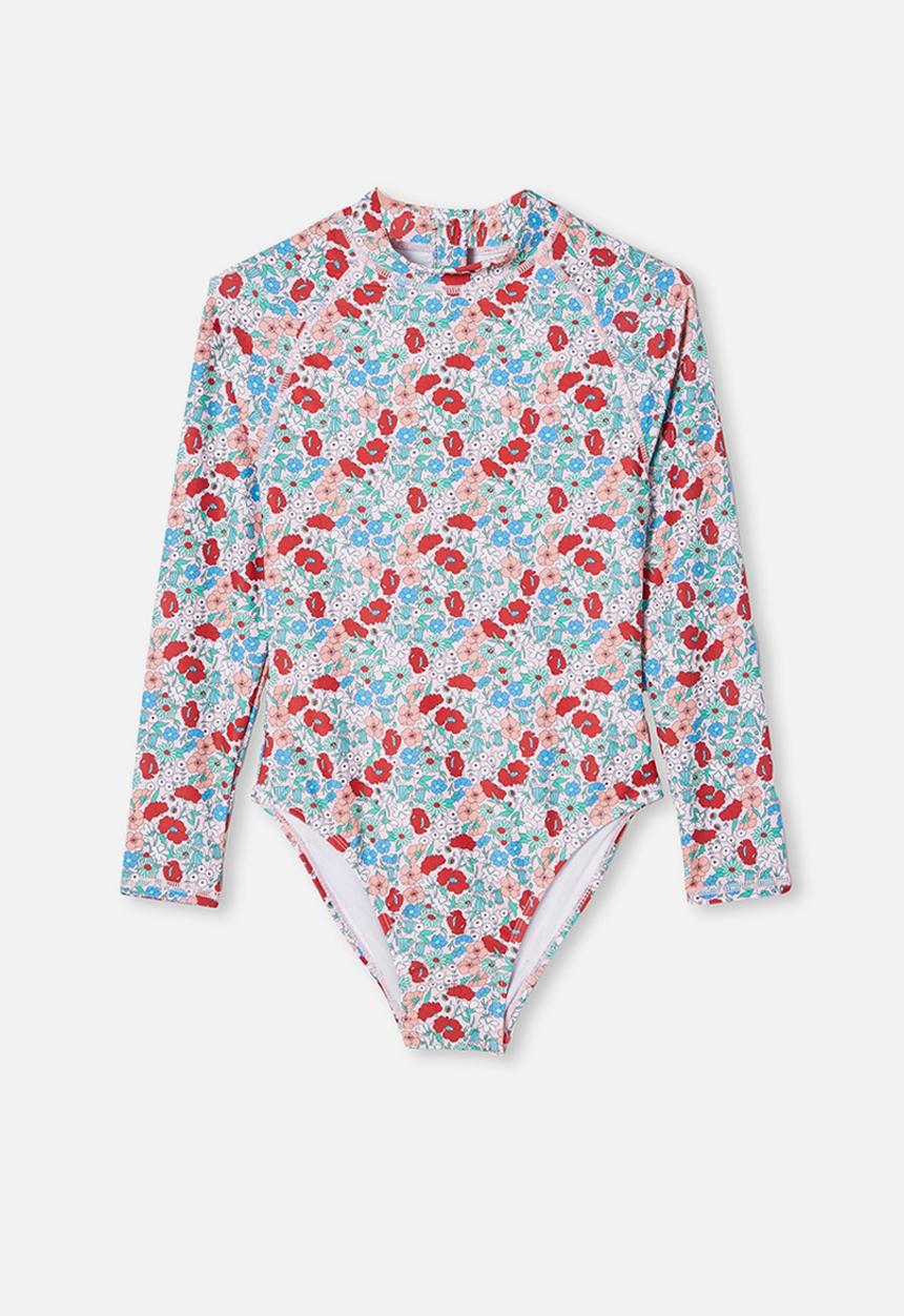 Free by Cotton On - Lindsay long sleeve one piece - multi 