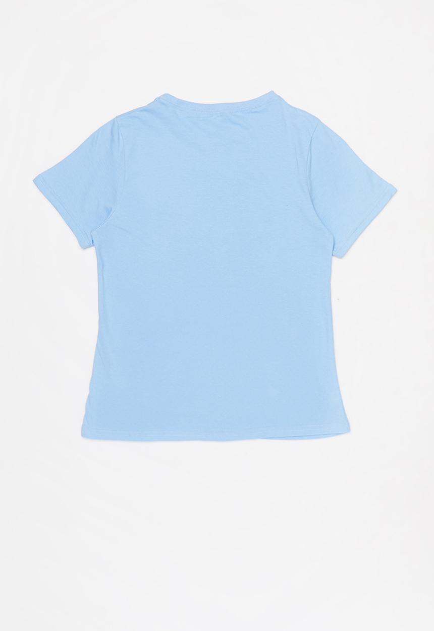 Rebel Republic - Girls printed short sleeve tee - blue 