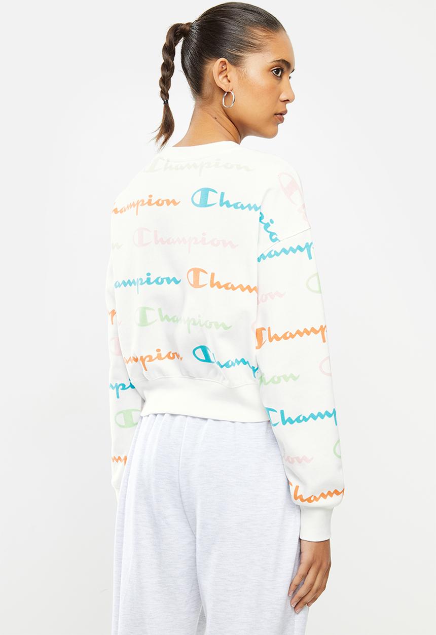 Champion - Legacy crew neck sweat top - white