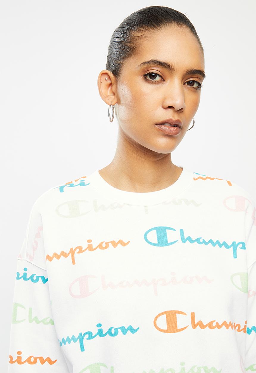 Champion - Legacy crew neck sweat top - white