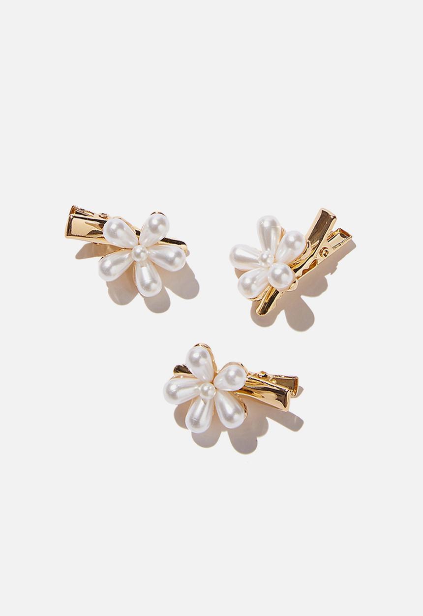 Cotton On - Hair clip pearly daisies - pearly daisies