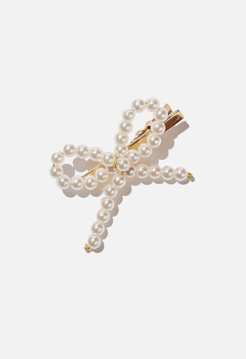 Cotton On - Hair clip- pearly bow - pearly bow