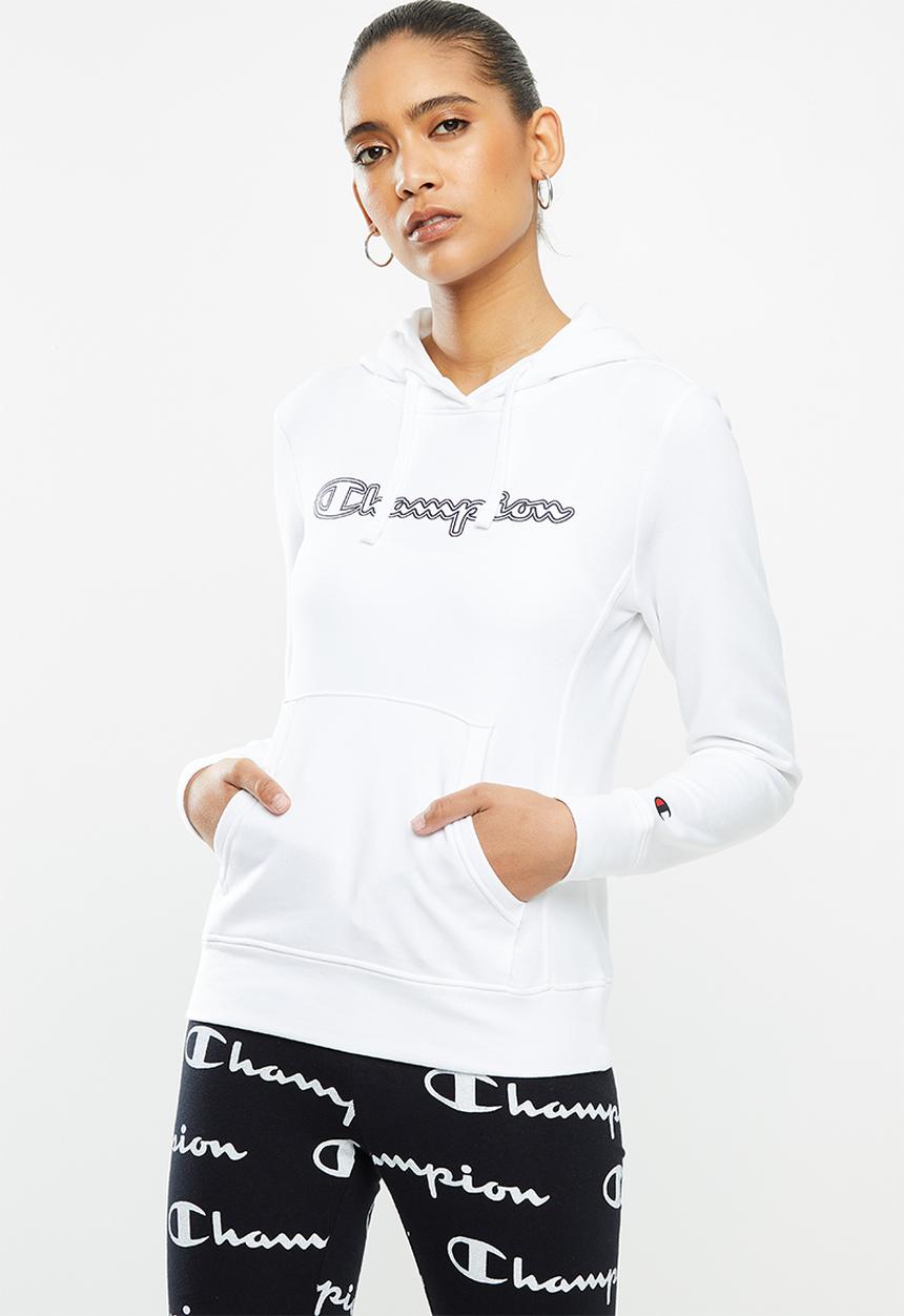 Champion - Legacy hooded sweat top - white