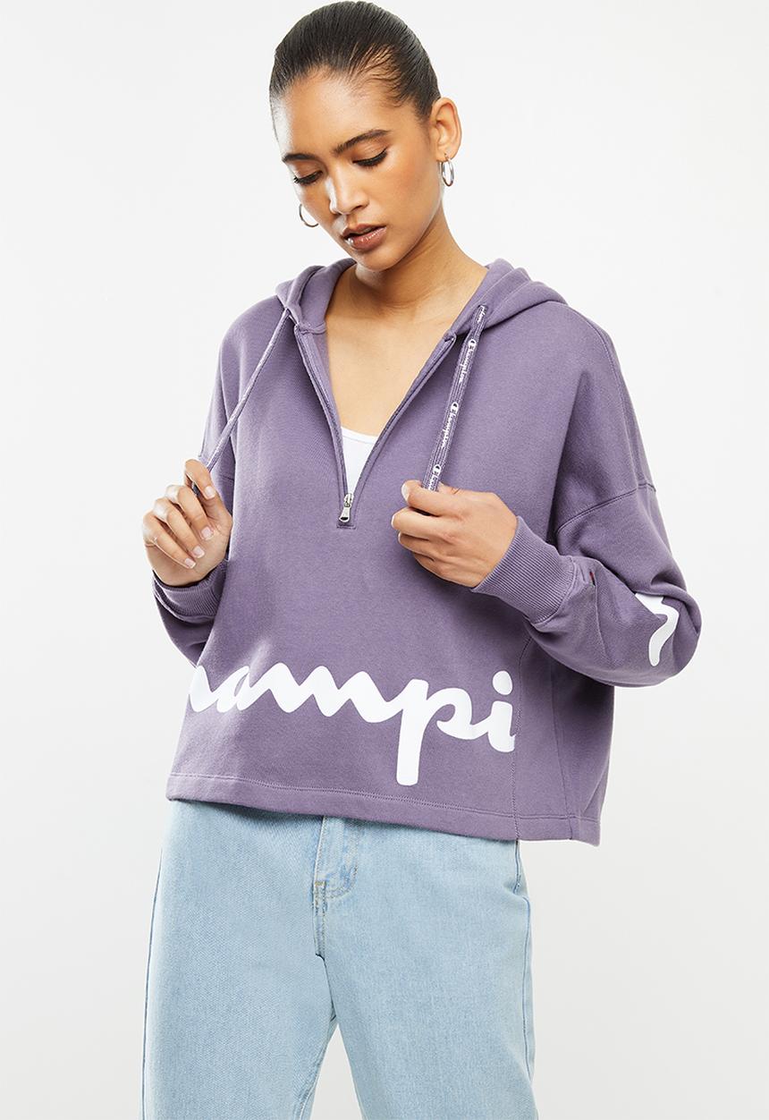 Champion - Rochester hooded sweat top - purple