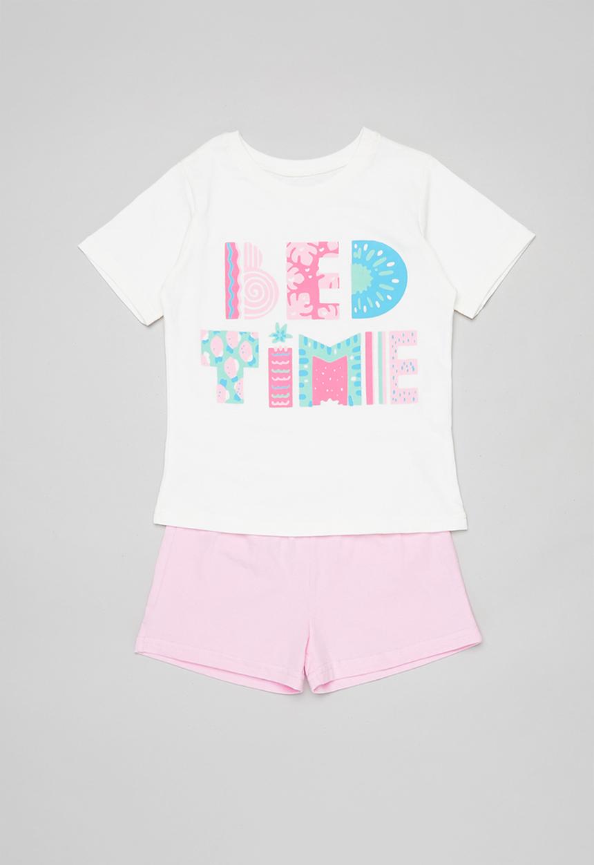 Pop Candy - Girls pyjamas set - milk & pink 