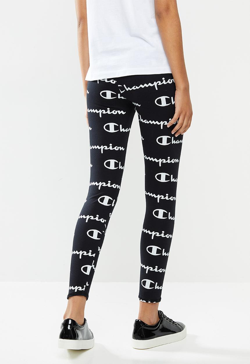 Champion - Legacy leggings - black & white 