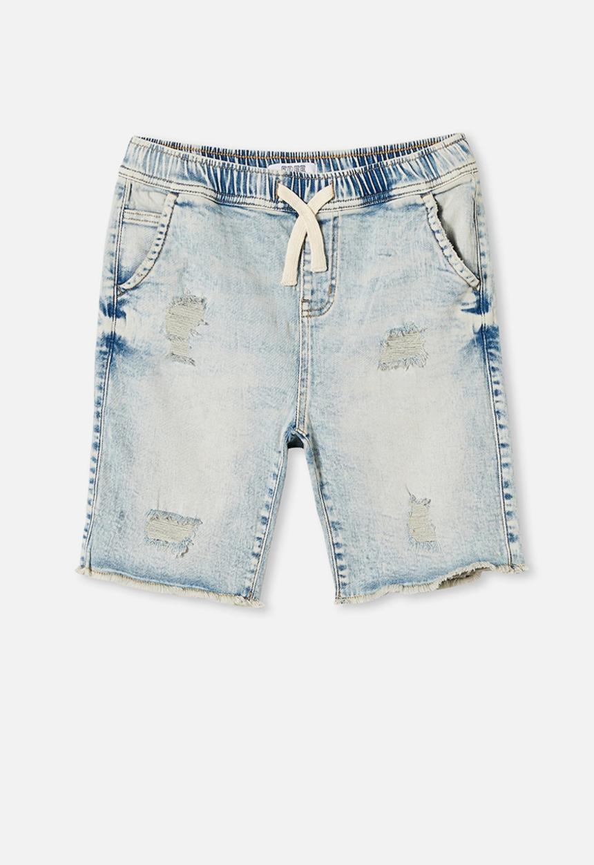 Free by Cotton On - Boys street slouch short - blue
