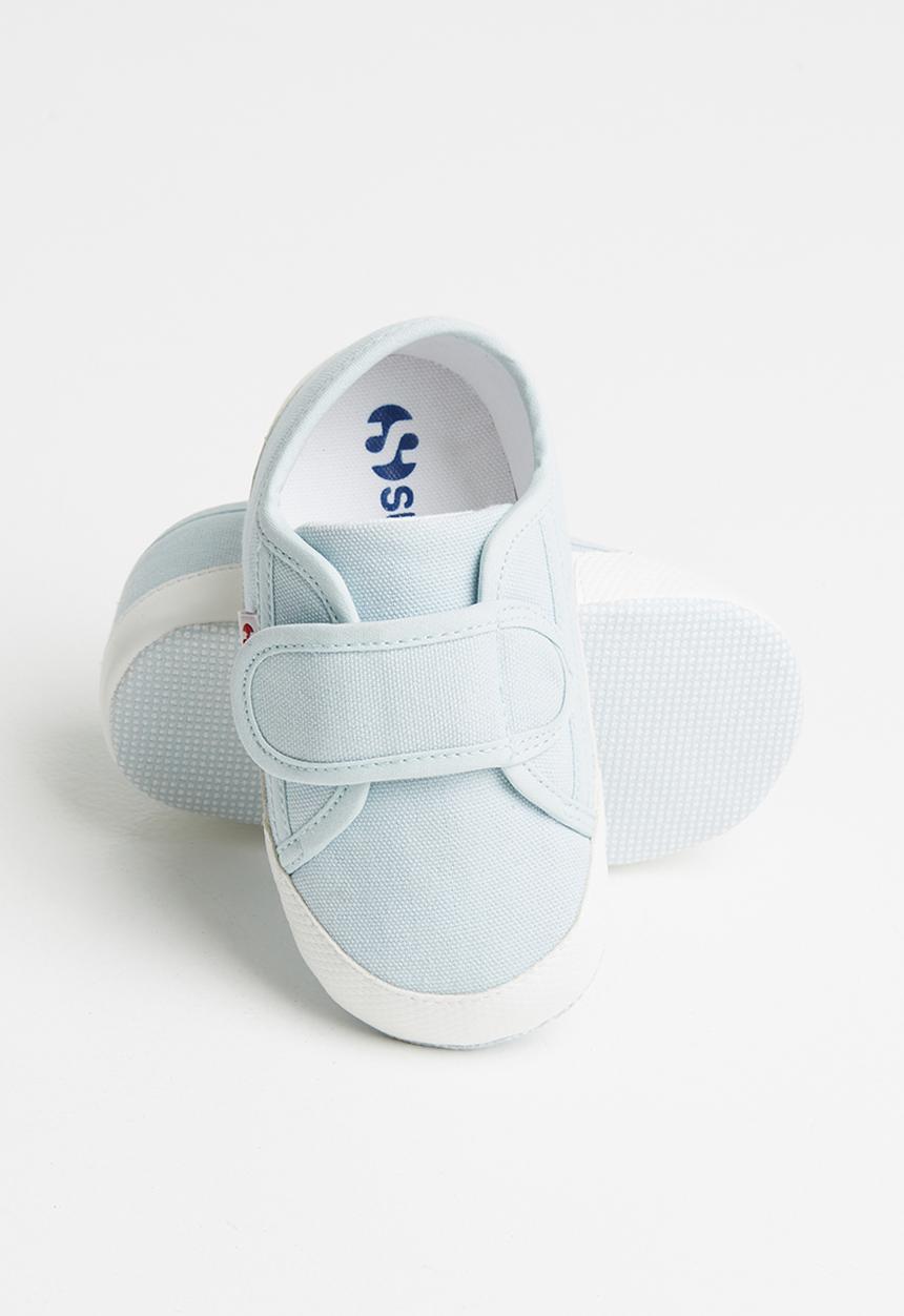 SUPERGA - Baby soft shoes - light blue