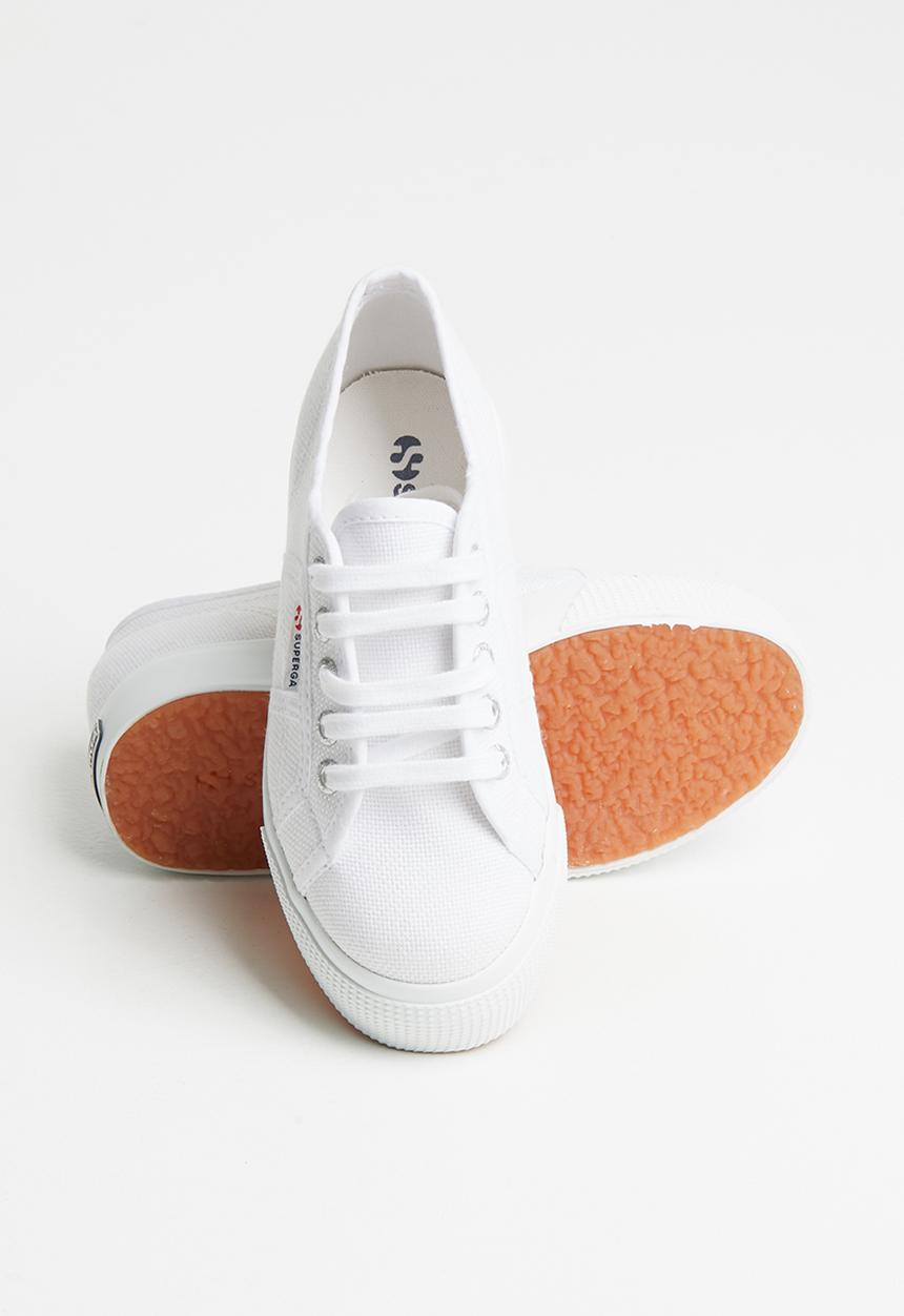 SUPERGA - Junior classic canvas wedge - white