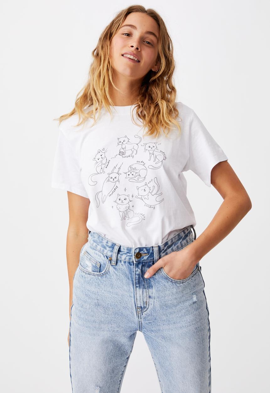 Cotton On - Classic arts T-shirt - white